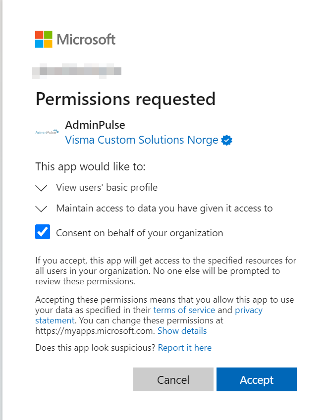 Global approval given by administrator