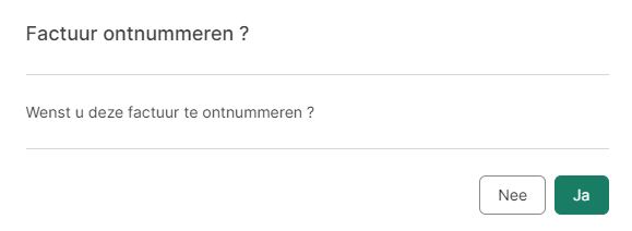 Bevestiging ontnummeren