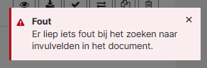 Foutmelding voorbeeld