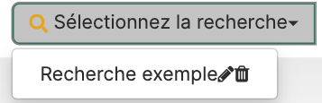 Sélectionnez la recherche