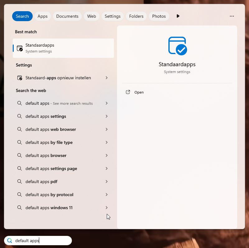 Vue d’ensemble des applications par défaut dans Windows