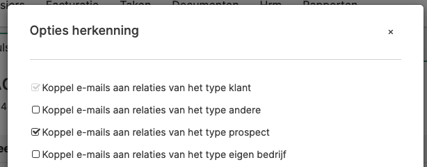 Opties herkenning voor MagicMail